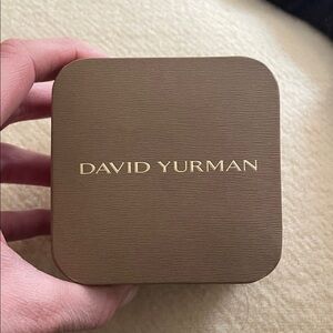 David Yurman Brown Jewelry Box with polishing cloth
